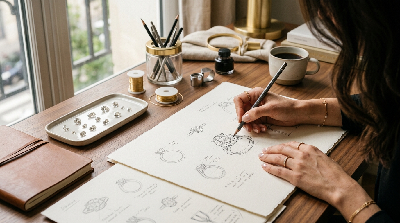 Master Jeweler Sketching